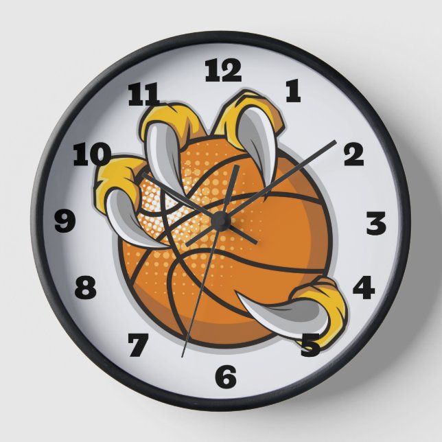 Basketball with Claw Clock (Front)