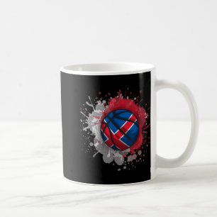 Basketball With Iceland Flag Coffee Mug