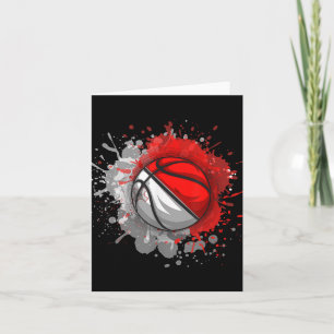Basketball With Malta Flag Card