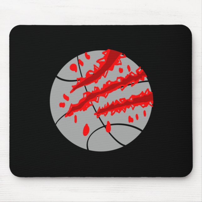 Basketball With Red Claw  Mouse Pad (Front)