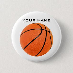 Basketball Your Name 2 Inch Round Button