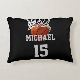Basketball Your Name Accent Pillow