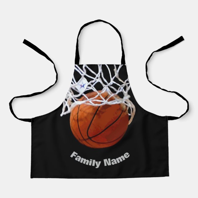 Basketball Your Name Apron (Front)