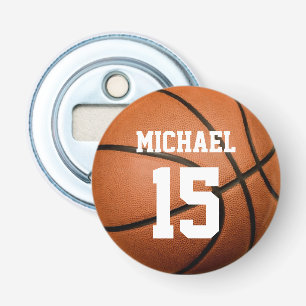 Basketball Your Name Bottle Opener