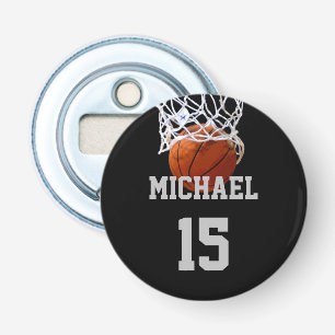 Basketball Your Name Bottle Opener
