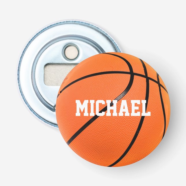 Basketball Your Name Bottle Opener (Front)