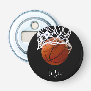 Basketball Your Name Bottle Opener