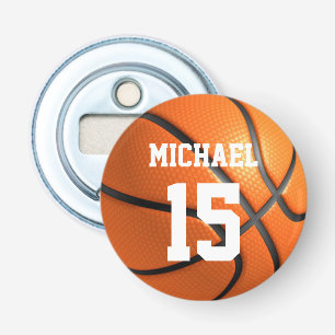 Basketball Your Name Bottle Opener