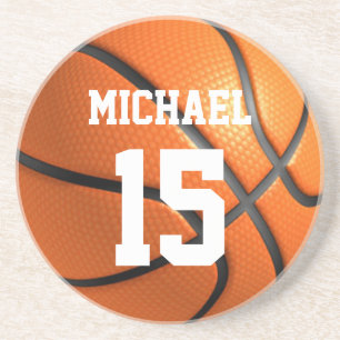 Basketball Your Name Coaster