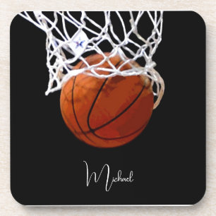 Basketball Your Name Coaster