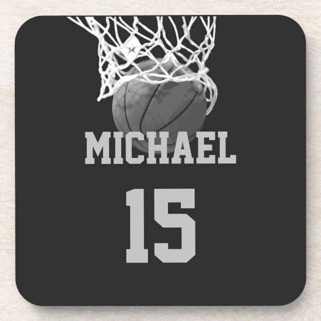 Basketball Your Name Coaster (Front)