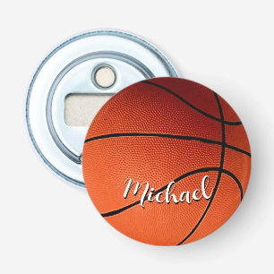 Basketball Your Name Custom Bottle Opener