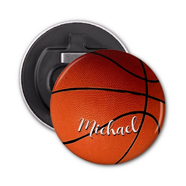 Basketball Your Name Custom Bottle Opener (Front)