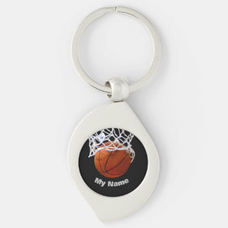 Basketball Your Name Custom Keychain