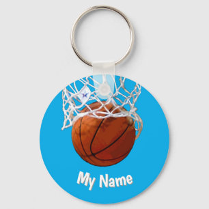 Basketball Your Name Custom Keychain