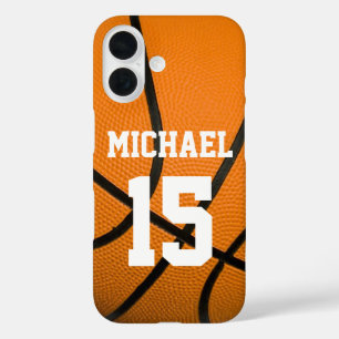 Basketball Your Name Customizable iPhone 16 Case
