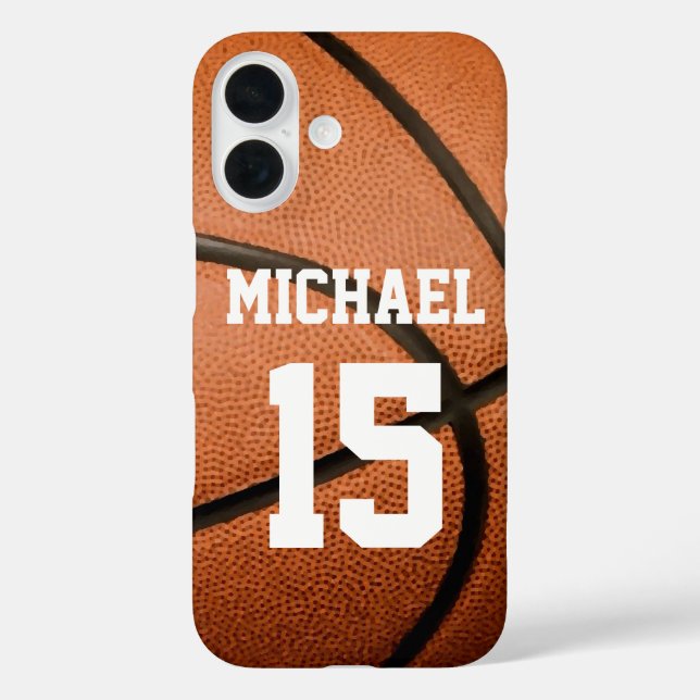 Basketball Your Name Customizable Case-Mate iPhone Case (Back)
