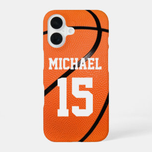 Basketball Your Name Customizable iPhone 16 Case