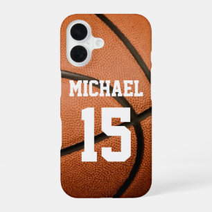 Basketball Your Name Customizable iPhone 16 Case