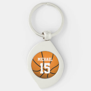 Basketball Your Name Customizable Keychain