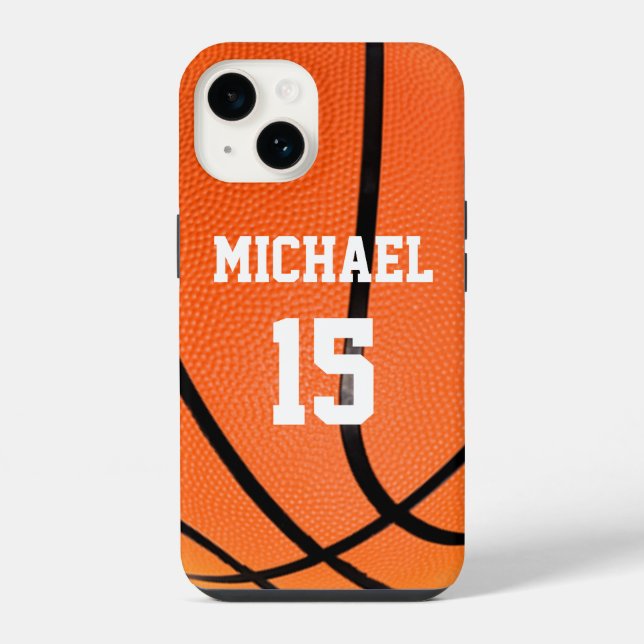 Basketball Your Name iPhone Case (Back)