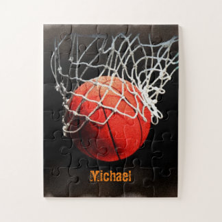 Basketball Your Name Jigsaw Puzzle
