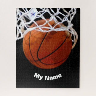Basketball Your Name Jigsaw Puzzle