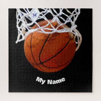 Basketball Your Name Jigsaw Puzzle