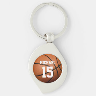 Basketball Your Name Keychain
