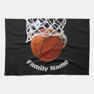 Basketball Your Name Kitchen Towel