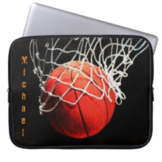 Basketball Your Name Laptop Sleeve