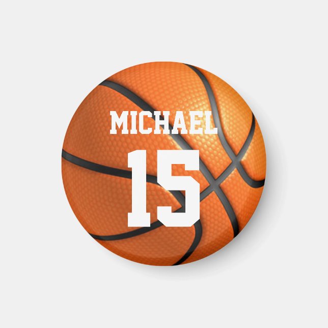 Basketball Your Name Magnet (Front)