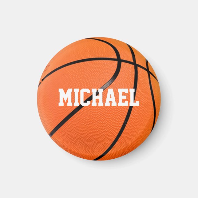 Basketball Your Name Magnet (Front)