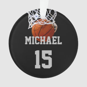 Basketball Your Name Ornament