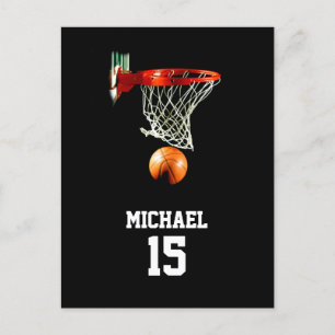 Basketball Your Name Postcard