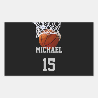 Basketball Your Name Sticker