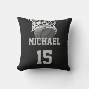 Basketball Your Name Throw Pillow