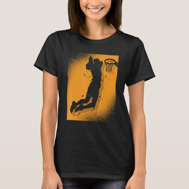 Basketballer Basketball Hoop Dunking Basketball Ho T-Shirt (Front)