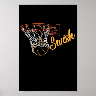 Basketballkorb "Swish" Poster