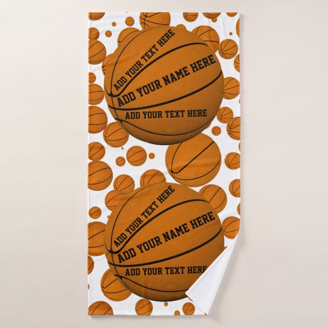 Basketballs Bath Towel (Bath Towel)