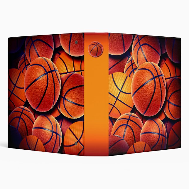 Basketballs Collage Binder (Background)