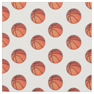 Basketballs on White Fabric
