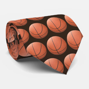 Basketballs Tiled Tie