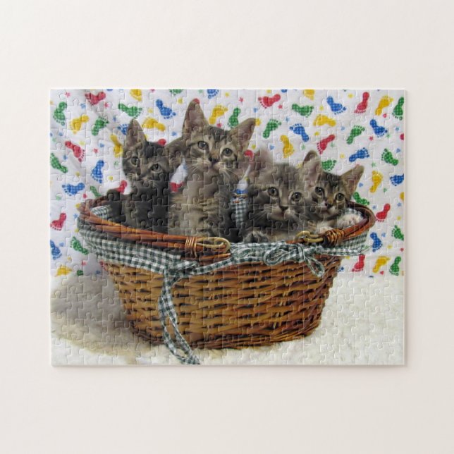 Basketful of Tabbies - Puzzle (Horizontal)