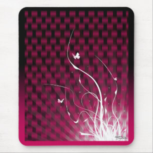 Basketweave Jungle Mousepad (magenta)