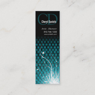 Basketweave Jungle Skinny Profile Card Template
