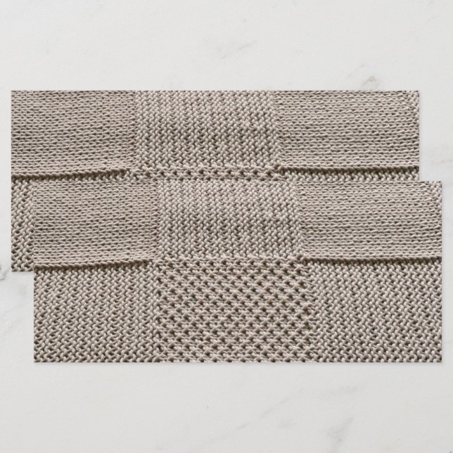 Basketweave Patchwork Knit by Shirley Taylor (Front/Back)