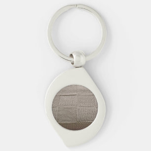 Basketweave Patchwork Knit by Shirley Taylor Keychain