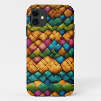 Basketweave pattern iPhone 11 case