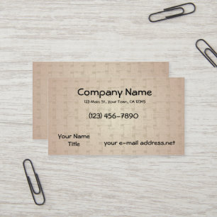 Basketweave Texture Business Card